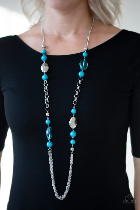 Paparazzi ~ Marina Majesty ~ Blue Necklace Set
