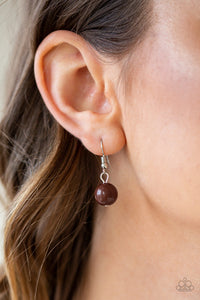 Paparazzi ~ Marina Majesty ~ Brown Necklace Set