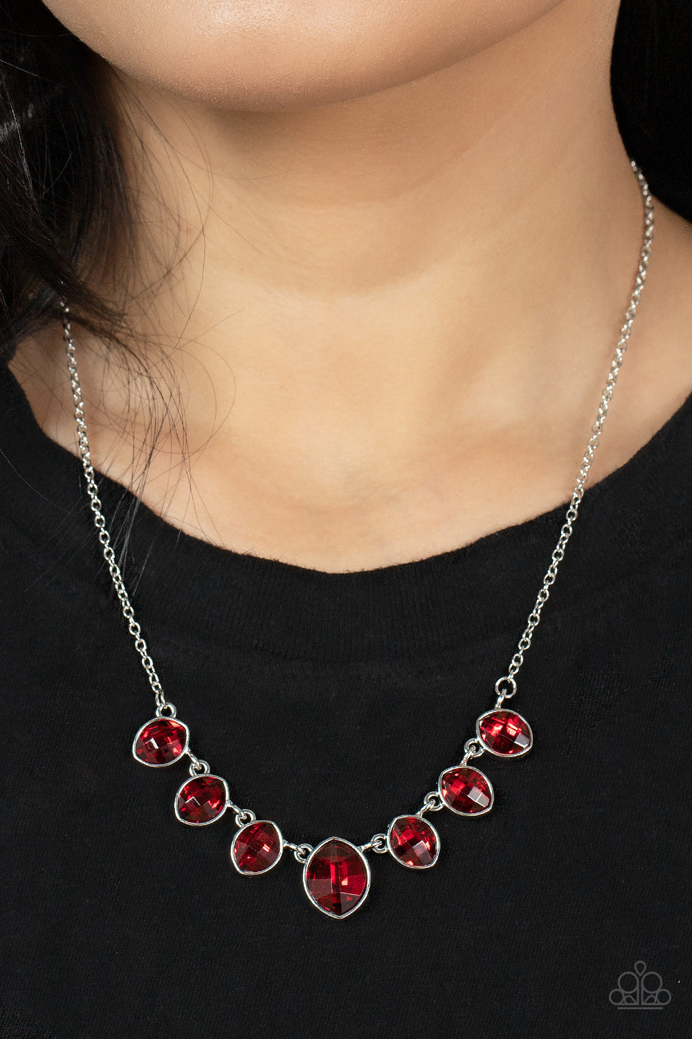 Paparazzi ~ Material Girl Glamour ~ Red Necklace Set