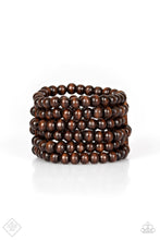 Load image into Gallery viewer, Paparazzi ~ Maui Mojito ~ Brown Wooden Bead Bracelet with Stretchy Bands  (Fashion Fix Exclusive)
