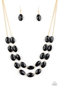 Paparazzi ~ Max Volume ~ Black Necklace Set