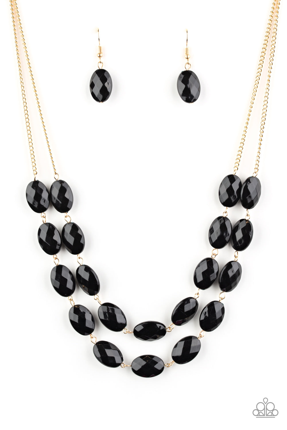 Paparazzi ~ Max Volume ~ Black Necklace Set