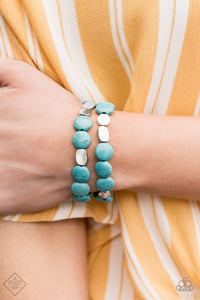 Paparazzi ~ Simply Santa Fe ~ Fashion Fix Complete Trend Blend ~ Blue Turquoise Necklace Set