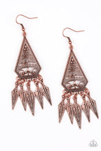 Load image into Gallery viewer, Paparazzi ~ Me Oh MAYAN ~ Copper Earrings