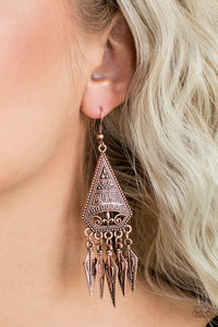 Paparazzi ~ Me Oh MAYAN ~ Copper Earrings