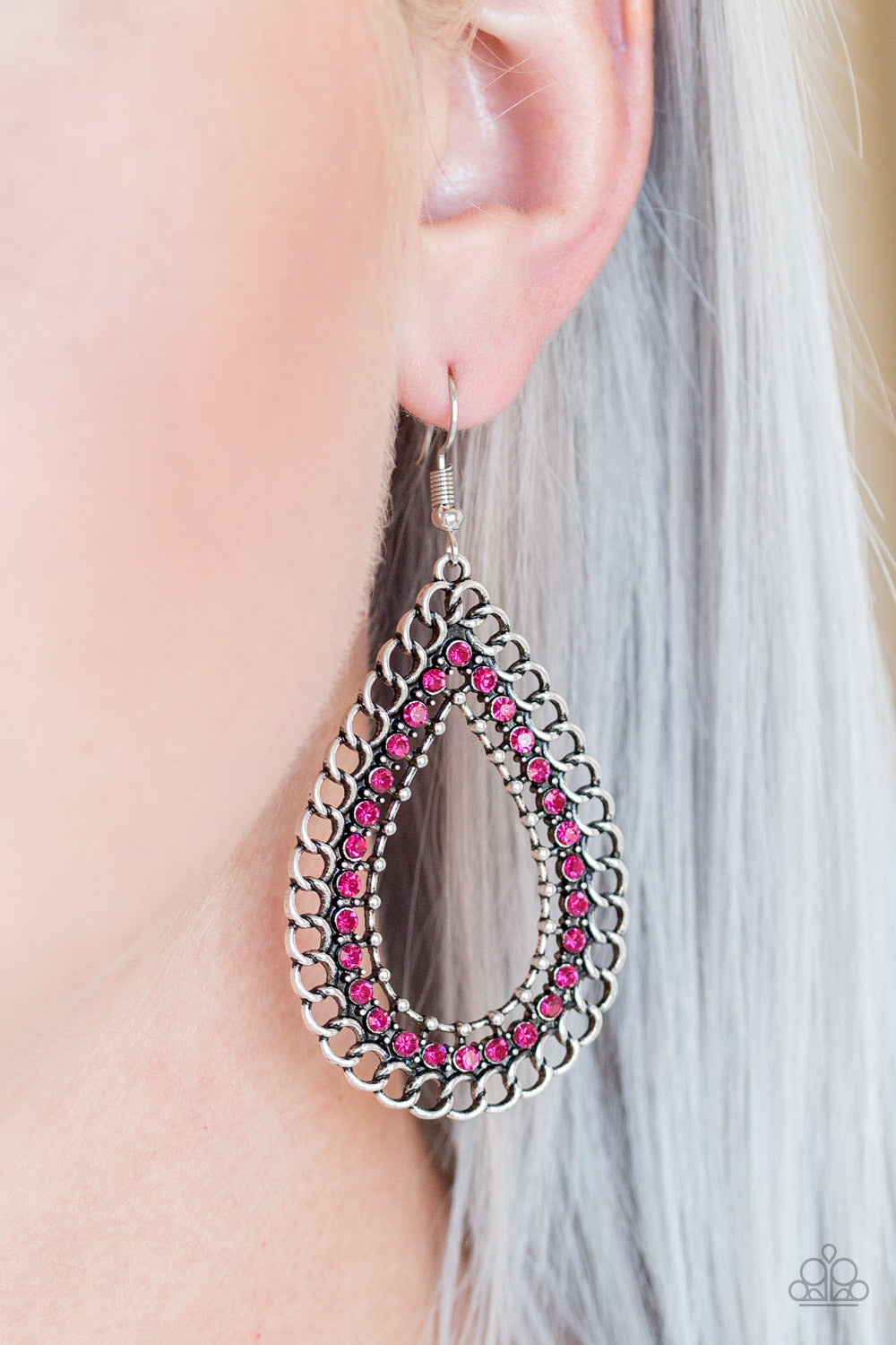 Paparazzi ~ Mechanical Marvel ~ Pink Earrings