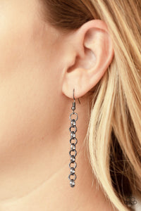 Paparazzi ~ Mechanical Mayhem ~ Black Gunmetal Necklace Set