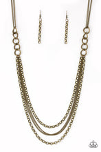 Load image into Gallery viewer, Paparazzi ~ Mechanical Mayhem ~ Brass Necklace Set