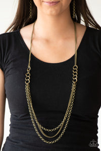 Paparazzi ~ Mechanical Mayhem ~ Brass Necklace Set