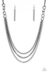 Paparazzi ~ Mechanical Mayhem ~ Brass Necklace Set