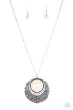 Load image into Gallery viewer, Paparazzi ~ Medallion Meadow ~ White Necklace Set