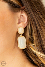 Load image into Gallery viewer, Paparazzi ~ Meet Me At The Plaza ~ Gold Clip-On Earrings