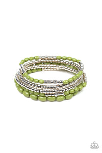 Paparazzi ~ Meet and Mingle ~ Green Bracelets