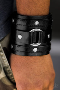 Paparazzi ~ Mega Man ~ Men's Black Urban Bracelet