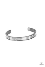 Load image into Gallery viewer, Paparazzi ~ Members Only ~ Black/Gunmetal Cuff Bracelet