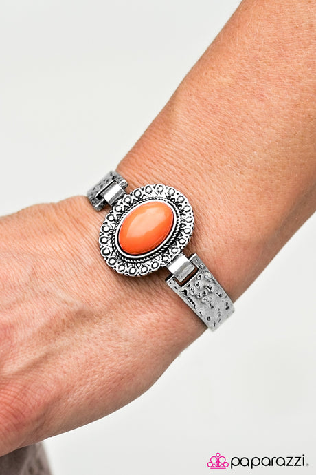Paparazzi ~ Mesa Muse ~ Orange Bracelet