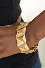 Load image into Gallery viewer, Paparazzi ~ Metallic Geode ~ Gold Bracelet