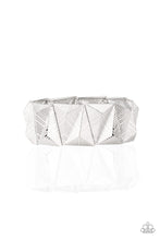 Load image into Gallery viewer, Paparazzi ~ Metallic Geode ~ Silver Bracelet