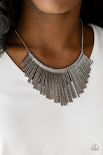 Load image into Gallery viewer, Paparazzi ~ Metallic Mane ~ Black/Gunmetal Necklace Set