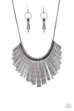Load image into Gallery viewer, Paparazzi ~ Metallic Mane ~ Black/Gunmetal Necklace Set