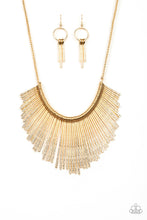 Load image into Gallery viewer, Paparazzi ~ Metallic Mane ~ Gold Necklace Set