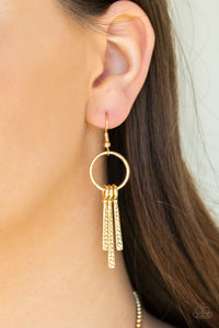 Paparazzi ~ Metallic Mane ~ Gold Necklace Set