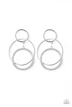 Load image into Gallery viewer, Paparazzi ~ Metro Bliss ~ White Earrings (Life of the Party Exclusive)