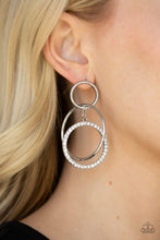 Load image into Gallery viewer, Paparazzi ~ Metro Bliss ~ White Earrings (Life of the Party Exclusive)