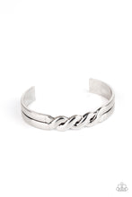 Load image into Gallery viewer, Paparazzi ~ Metro Machine ~ Men&#39;s Silver Cuff Bracelet