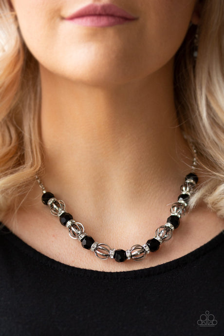 Paparazzi ~ Metro Majestic ~ Black Necklace Set