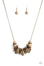 Load image into Gallery viewer, Paparazzi ~ Metro Mantra ~ Brass Necklace Set