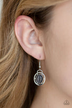 Load image into Gallery viewer, Paparazzi ~ Metro Medallion ~ Black Cat’s Eye Stone Necklace Set