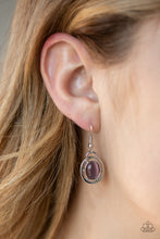 Load image into Gallery viewer, Paparazzi ~ Metro Medallion ~ Purple Cat&#39;s Eye Stone Necklace Set