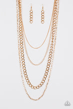 Load image into Gallery viewer, Paparazzi ~ Metro Metal ~ Gold Necklace Set
