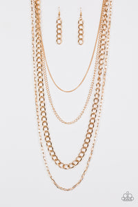 Paparazzi ~ Metro Metal ~ Gold Necklace Set