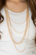 Load image into Gallery viewer, Paparazzi ~ Metro Metal ~ Gold Necklace Set