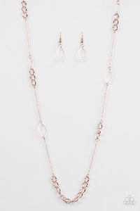 Paparazzi ~ Metro Minimalist ~ Copper Necklace Set