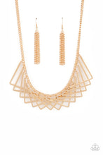 Load image into Gallery viewer, Paparazzi ~ Metro Mirage ~ Gold Necklace Set
