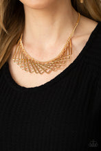 Load image into Gallery viewer, Paparazzi ~ Metro Mirage ~ Gold Necklace Set