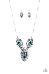 Paparazzi - Metro Mystique - Blue Necklace Set