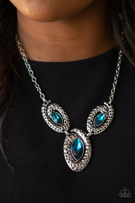 Paparazzi - Metro Mystique - Blue Necklace Set