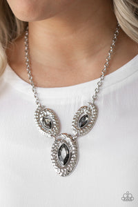 Paparazzi ~ Metro Mystique ~ Silver Necklace Set