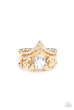 Load image into Gallery viewer, Paparazzi ~ Metro Queen ~ Gold Ring with Stretchy Band