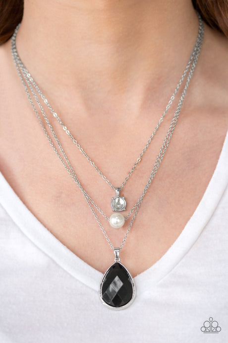 Paparazzi ~ Midnight Martinis ~ Black Necklace Set