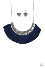 Load image into Gallery viewer, Paparazzi ~ Might and MANE ~ Blue Necklace Set