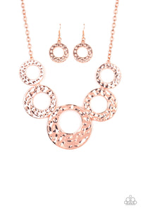 Paparazzi ~ Mildly Metro ~ Copper Necklace Set