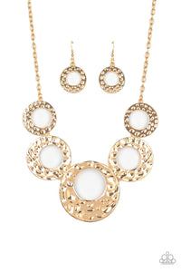 Paparazzi ~ Mildly Metro ~ Gold Necklace Set