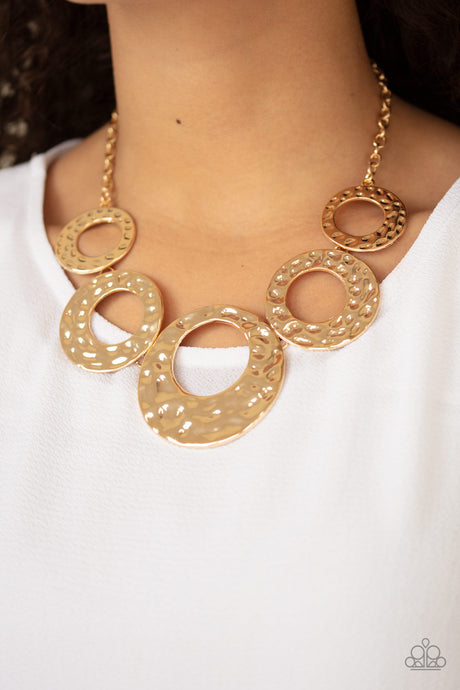 Paparazzi ~ Mildly Metro ~ Gold Necklace Set