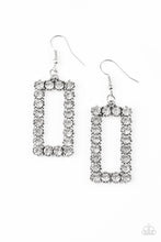 Load image into Gallery viewer, Paparazzi ~ Mirror, Mirror ~ White Earrings