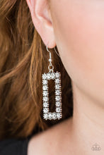 Load image into Gallery viewer, Paparazzi ~ Mirror, Mirror ~ White Earrings